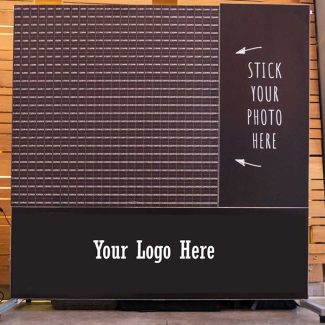 mosaic walll photo booth rental